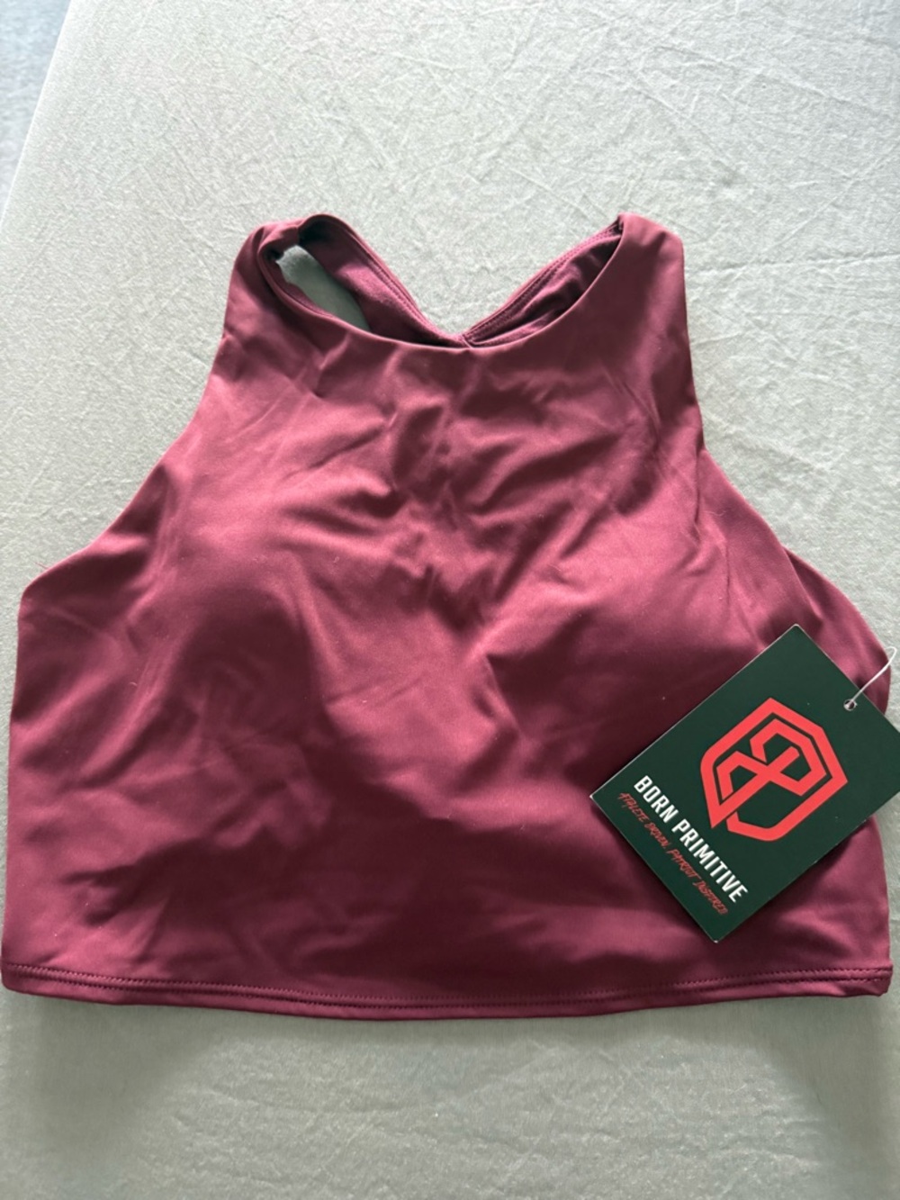 High neck sports bra